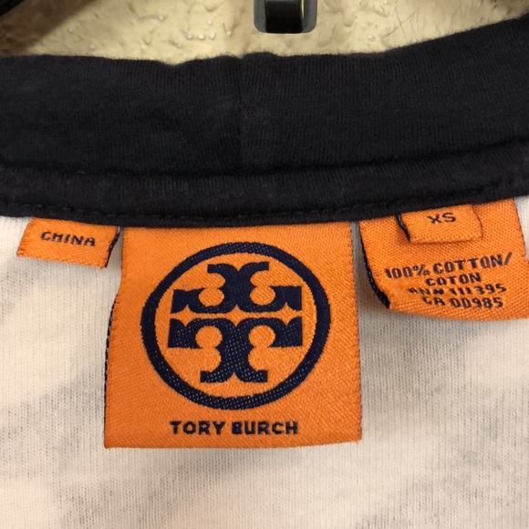 Tory Burch womans Wanda Towel Material Hooded Tunic Top Coverup V-neck size XS - Picture 5 of 8